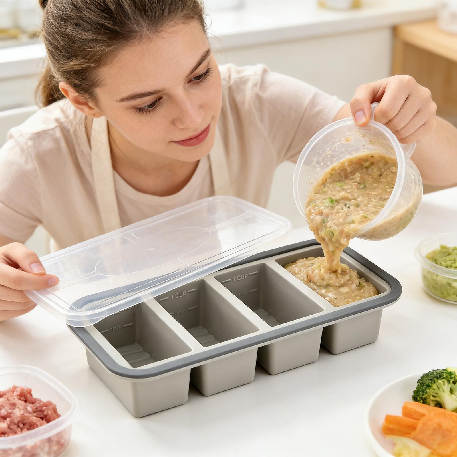 Silicone Freezer Molds Easy Re - đánh giá và giá Meal Prep Template