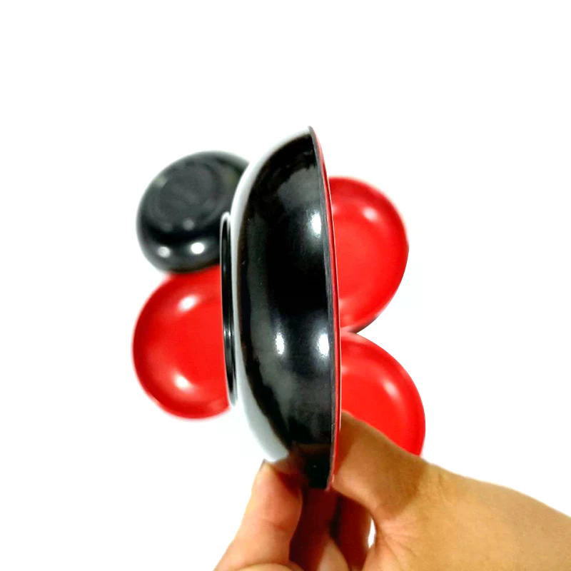 3Pcs Red And Black Round Melam - đánh giá và giá Sauce Dipping Cup