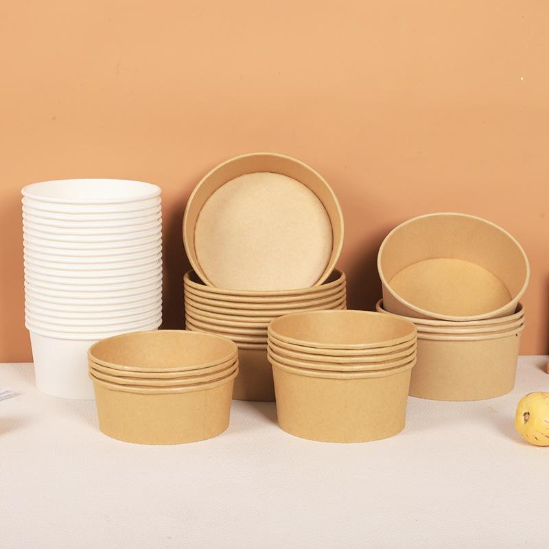 【CC】25Sets 1300Ml Paper Bowls  - đánh giá và giá Meal Prep Bowl