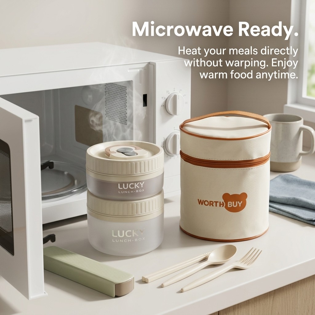 Round Bento Box Microwavable P - đánh giá và giá Meal Prep Or Prep Meal