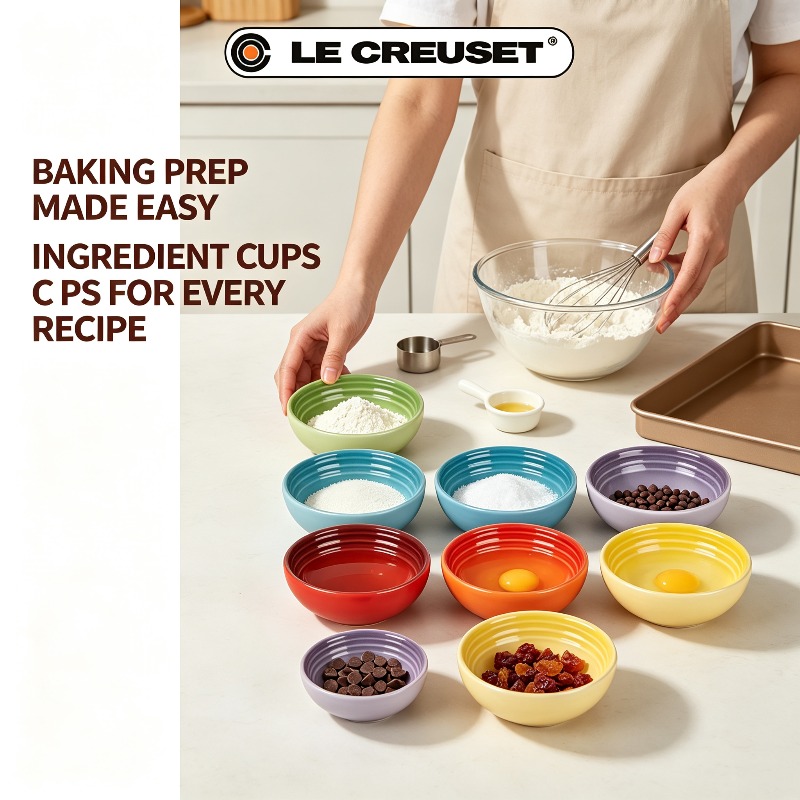 Le Creuset 6-Piece 2oz Stonewa - đánh giá và giá Meal Prep Kitchen