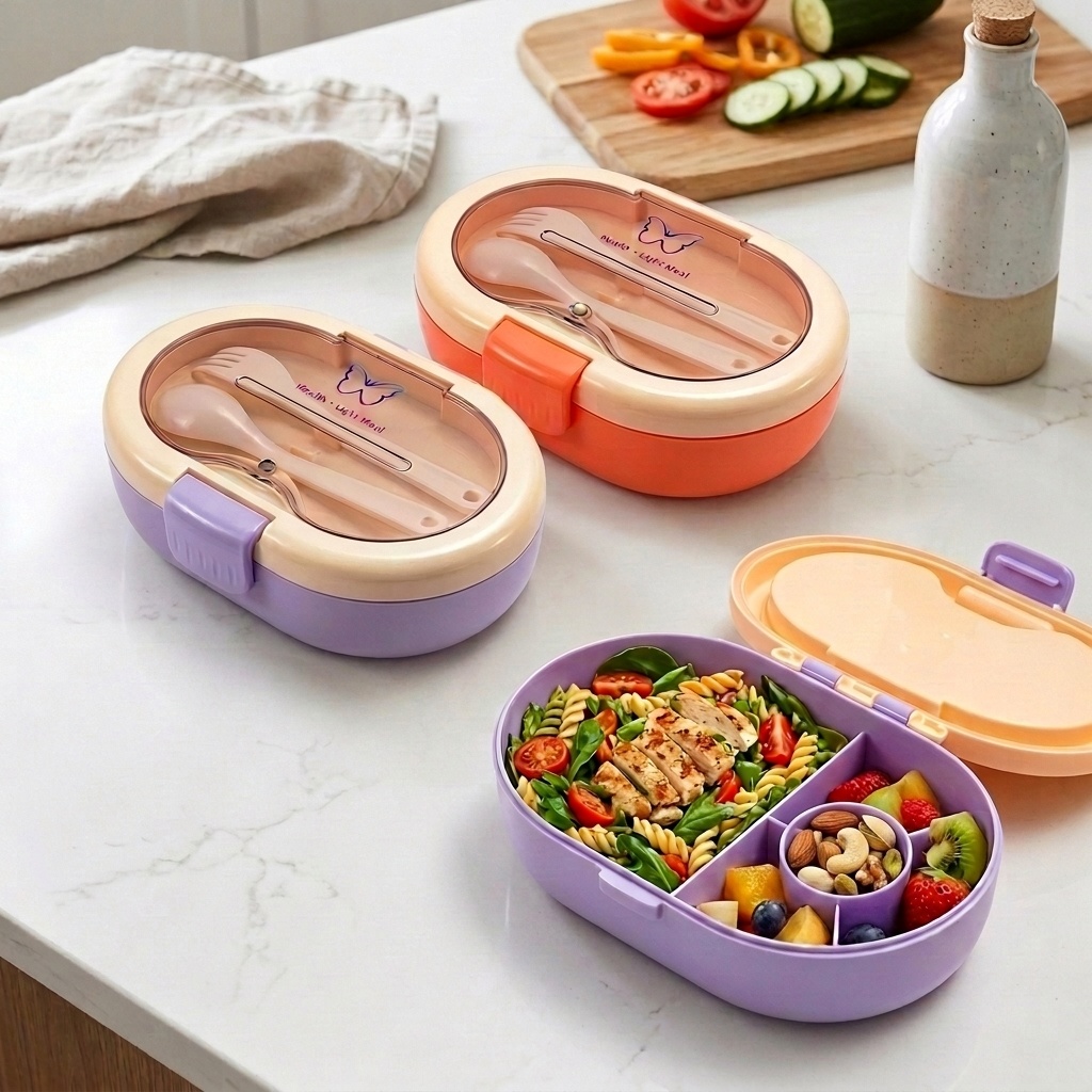 Plastic Bento Lunch Box with C - đánh giá và giá Meal Prep Or Prep Meal